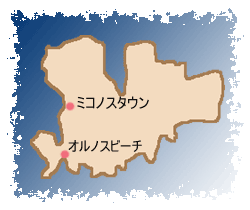 ミコノス島地図